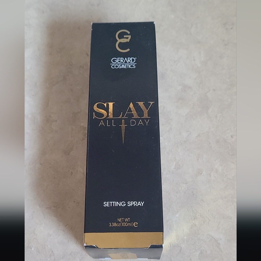 Gerard Cosmetics Slay All Day Setting Spray Peach Full Size 3.38 oz 100mL NIB